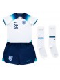 Otroški Nogometna dresi replika Anglija Jude Bellingham #22 Domači SP 2022 Kratek rokav (+ hlače)